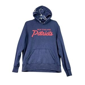 New England Patriots Hoodie Mens Large Blue Fleece Nike NFL Football Sportswear